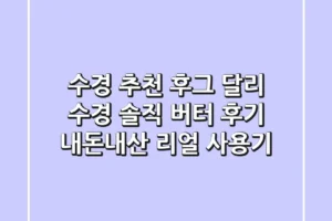 수경 추천! 후그 달리 수경 솔직 버터 후기: 내돈내산 리얼 사용기