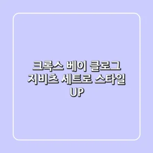크록스 베이 클로그: 지비츠 세트로 스타일 UP!