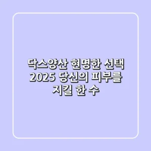 닥스양산 현명한 선택: 2025 당신의 피부를 지킬 한 수