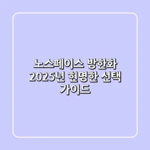 노스페이스 방한화, 2025년 현명한 선택 가이드