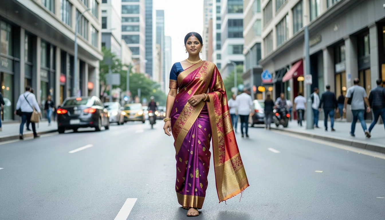 "사리 입기 너무 어려워요" 고민 해결! 실용적인 착용법과 블라우스 선택 가이드