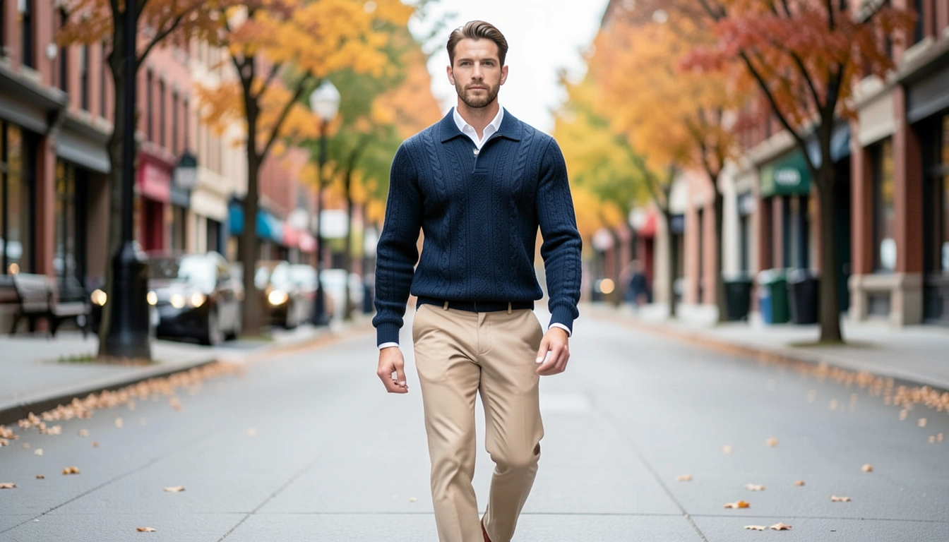 체형별 완벽 폴로 꽈배기 니트 코디 전략